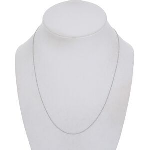 Vintage China N Sterling Silver 925 1.1mm Delicate Chain Necklace 18"